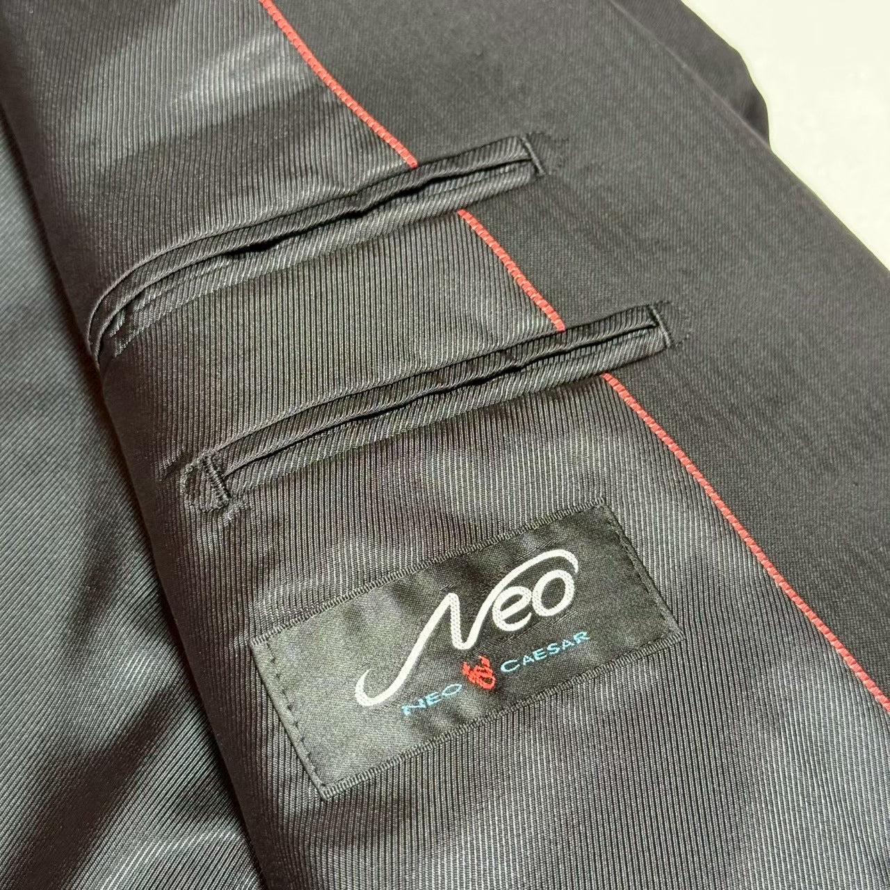 【OG-20】NEO CAESAR (ネオシーザー)191A6009 ブラック シャドーストライプスーツ ALL