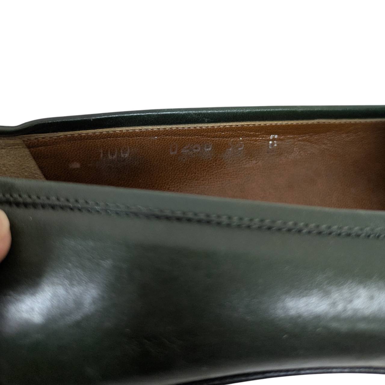 【RC2601-302】GUCCI ローファー ヴィンテージ グリーン 35