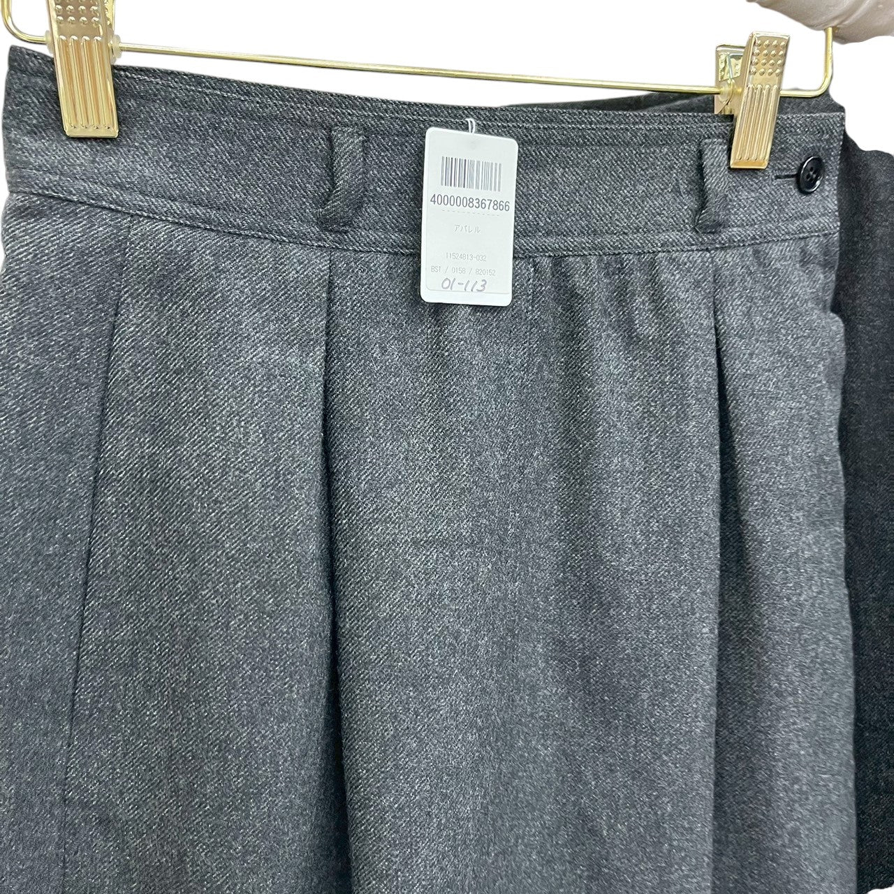 【RC2601-113】valentino garavani studio スカート グレー 38