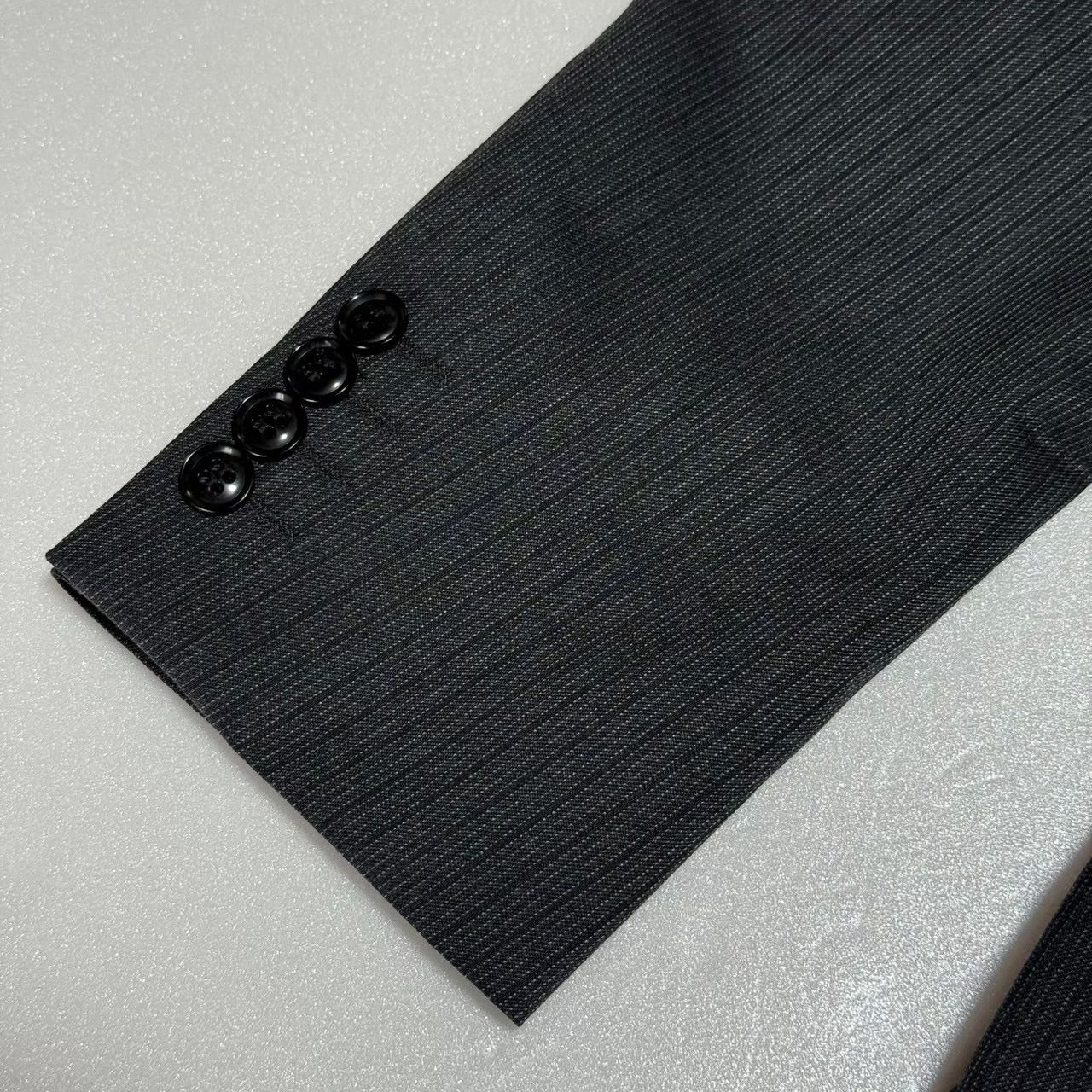 【OG-24】GIVERDYE (ジバルディ)617B8003 グレー シャドーストライプツーパンツスーツ AB4