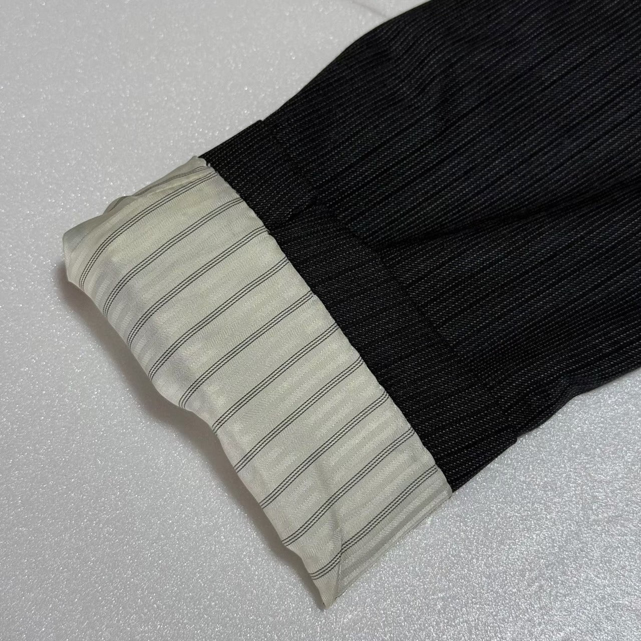 【OG-24】GIVERDYE (ジバルディ)617B8003 グレー シャドーストライプツーパンツスーツ AB4