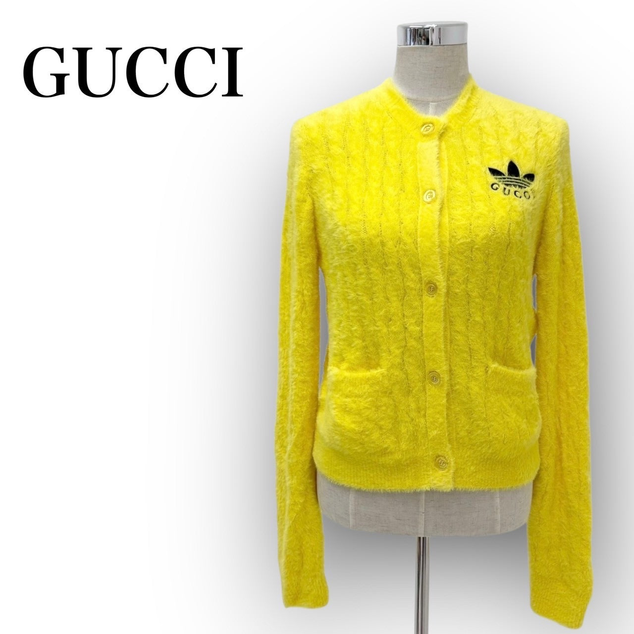 【SRC-36】GUCCI カーディガン 723909/×アディダス/イエロー
