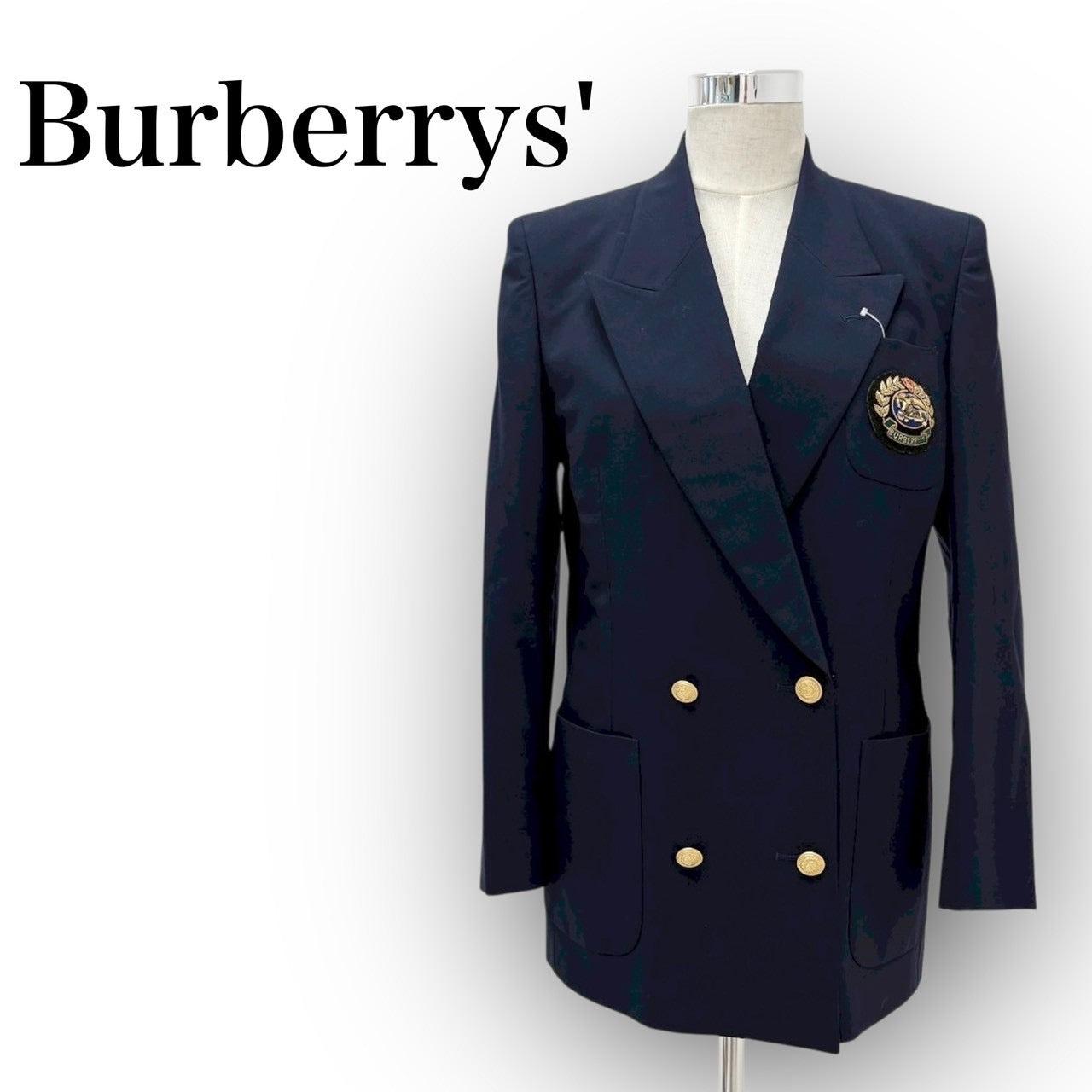【SRC-37】Burberrys' ジャケット・ブルゾン テーラードジャケット ネイビー