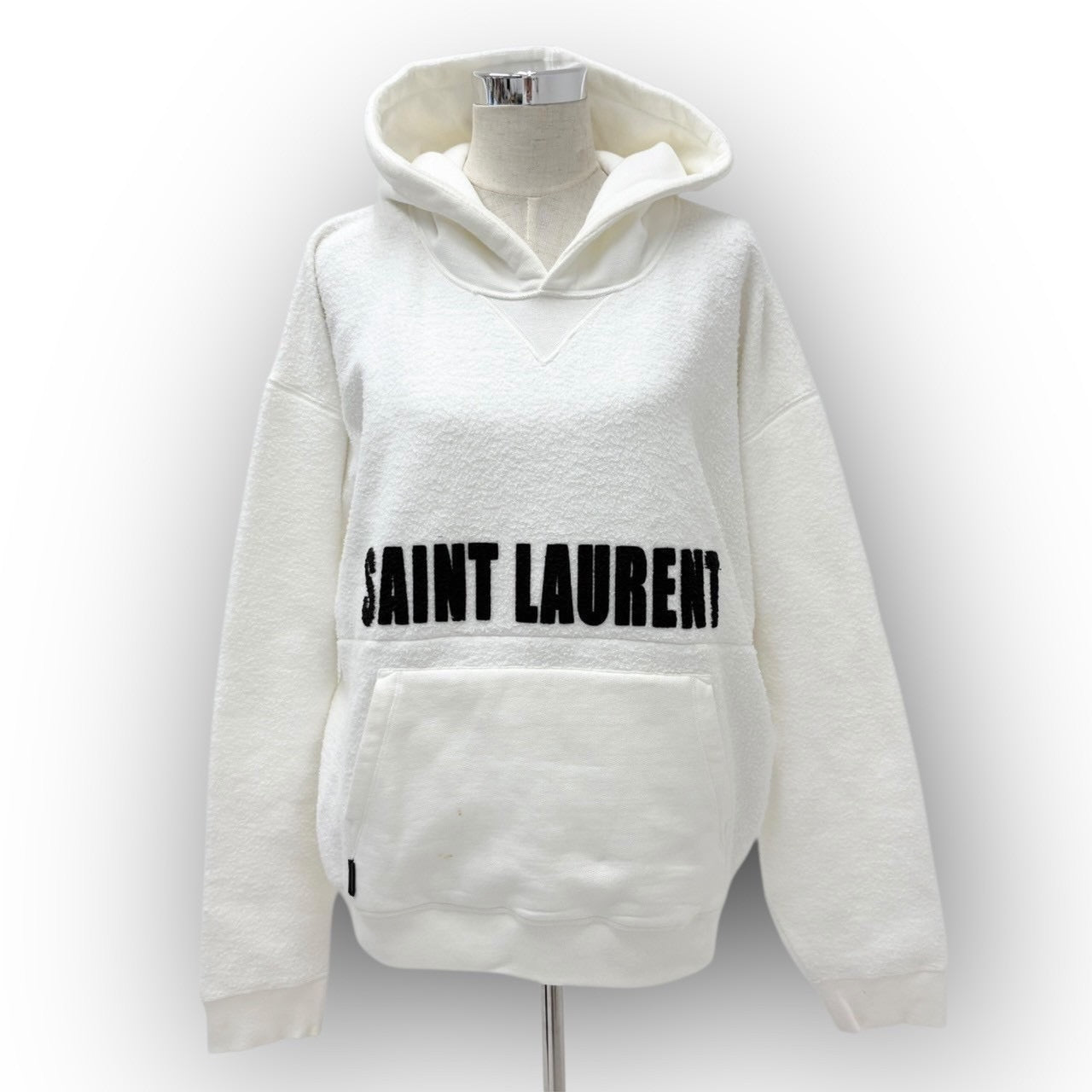 【SRC-3】SAINT LAURENT 白パーカ Lサイズ