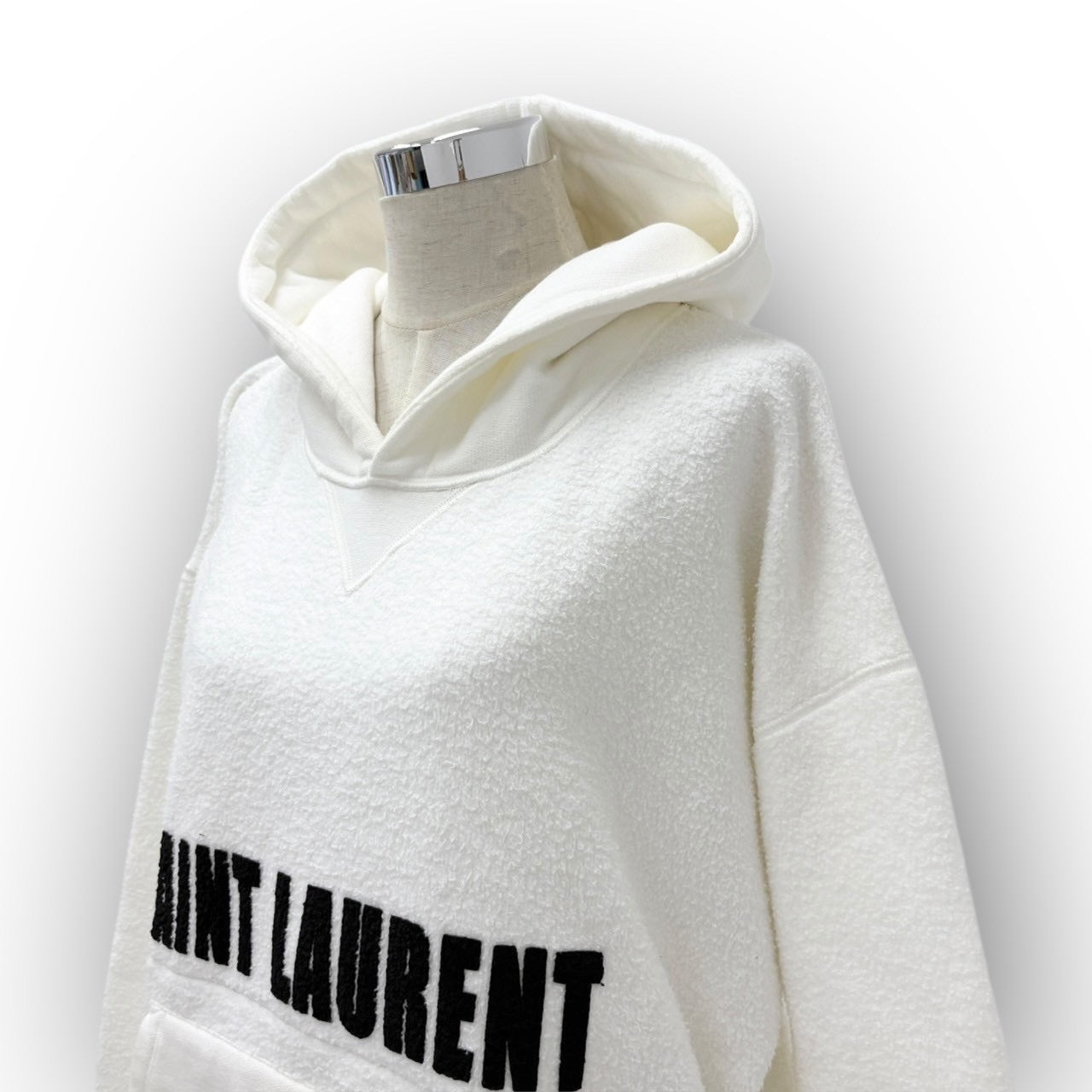 【SRC-3】SAINT LAURENT 白パーカ Lサイズ