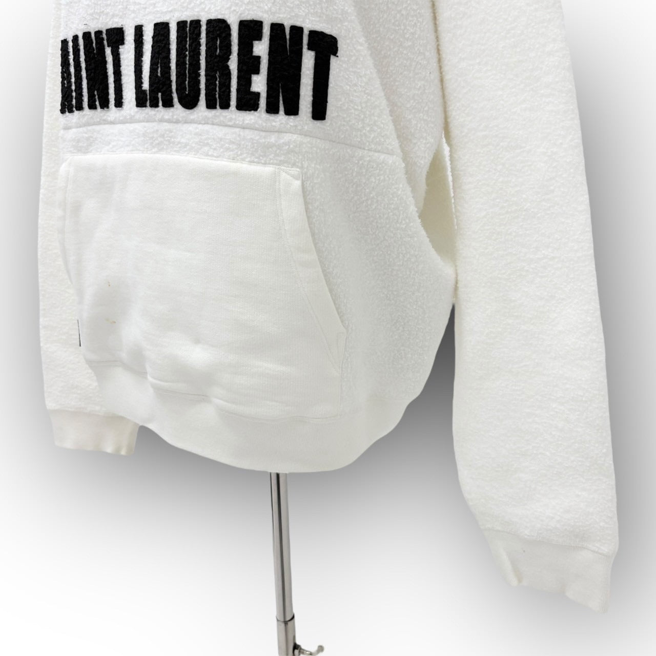 【SRC-3】SAINT LAURENT 白パーカ Lサイズ