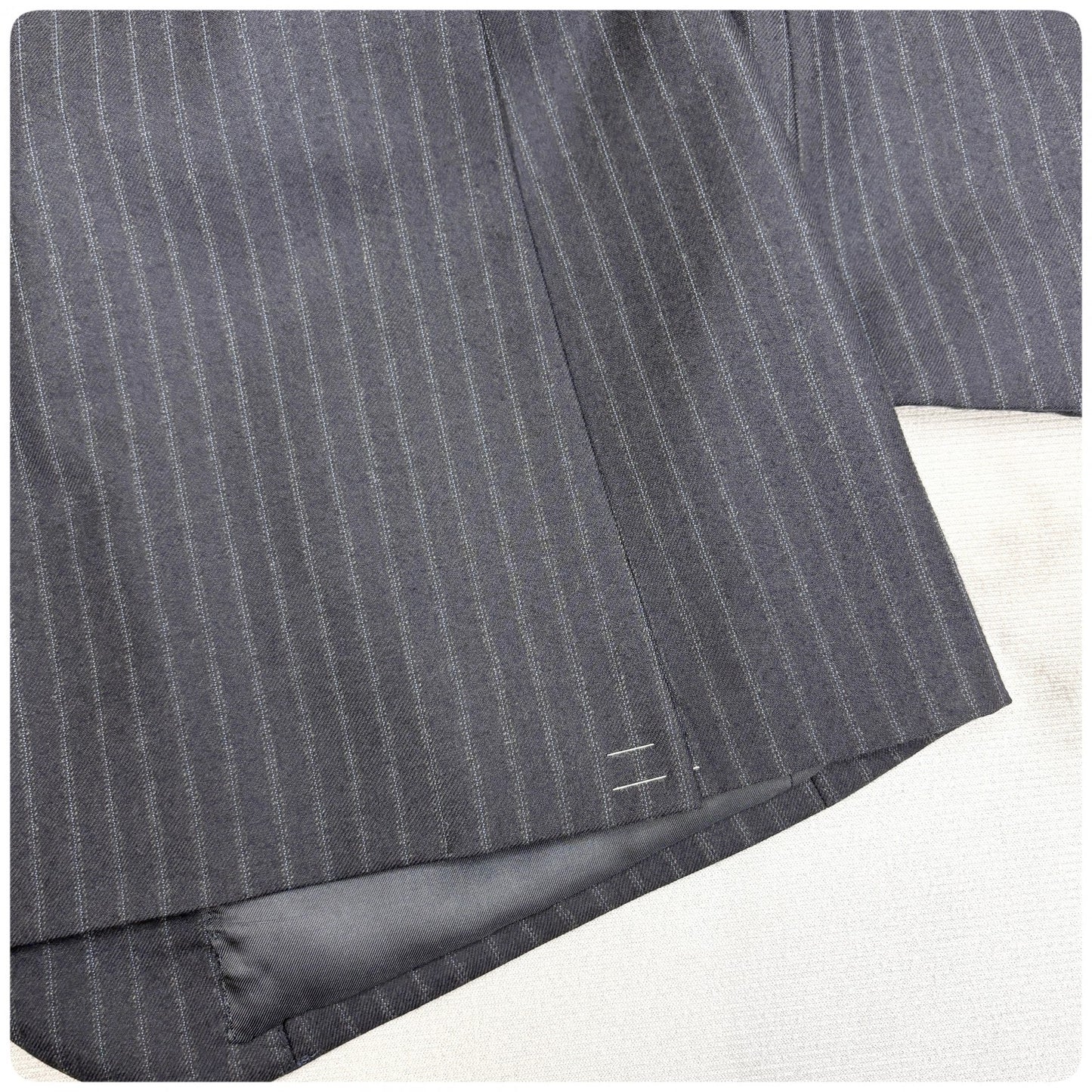 新品 GIVERDYE ジバルディ ストライプ ビジネススーツ ネイビー XL