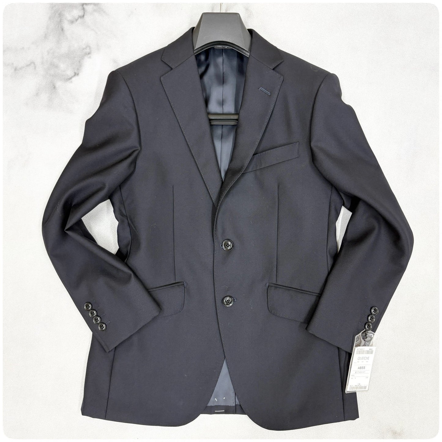 新品 GIVERDYE ジバルディ メンズ ビジネススーツ ネイビー S