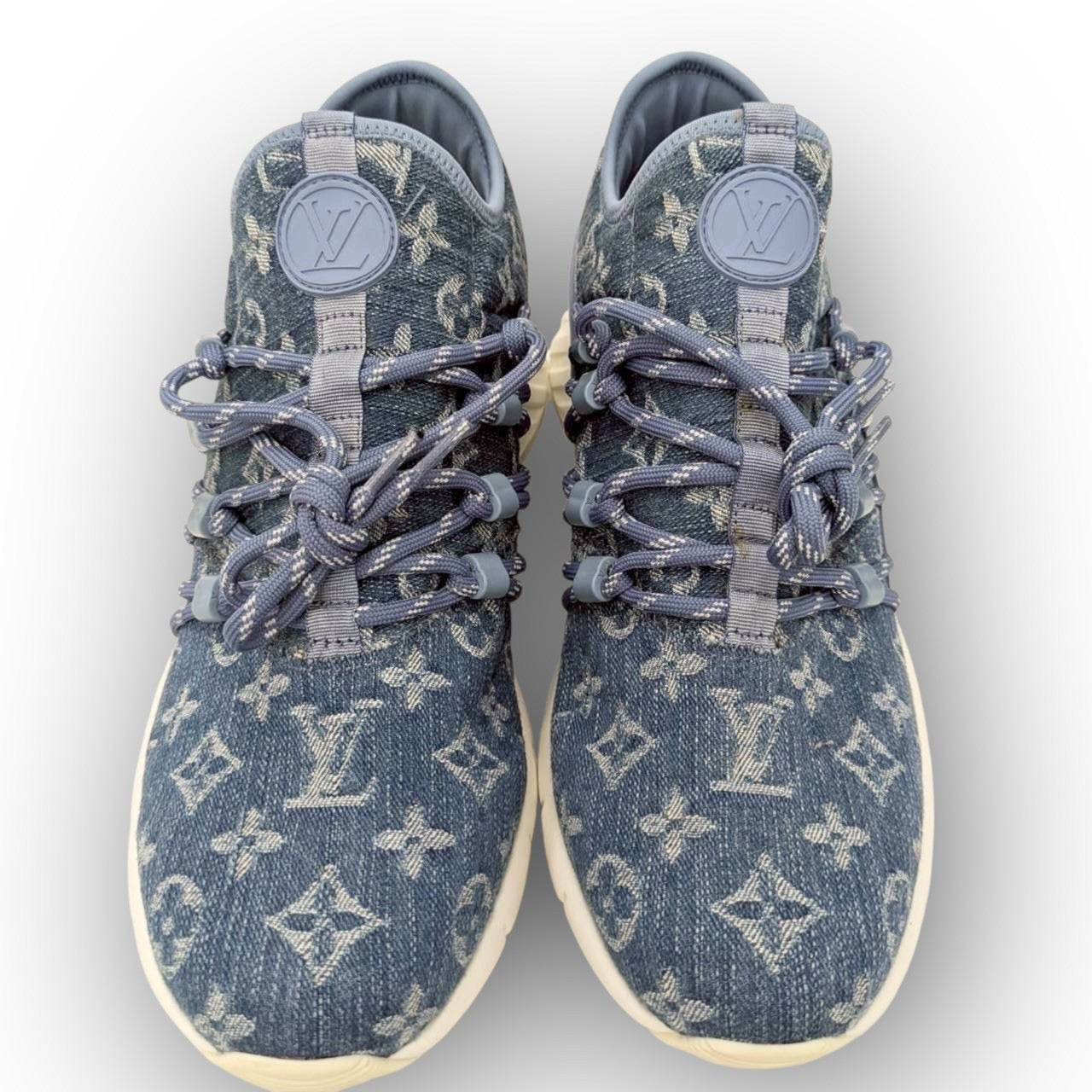 【SCR-76】LOUIS VUITTON スニーカー ファストレーンラインデニム /24/メンズ