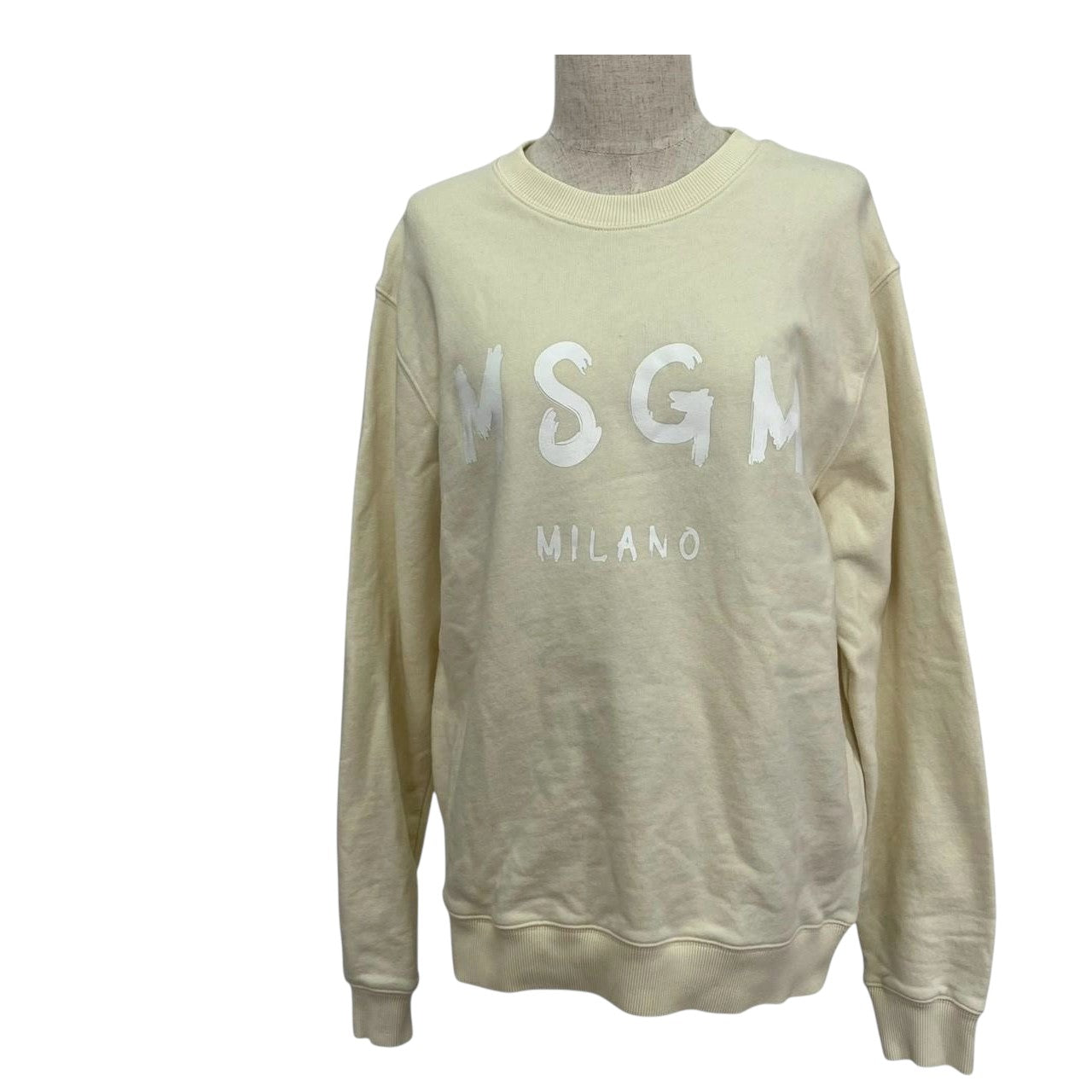 RC2601-610 MSGM トップス トレーナー イエロー L レディース