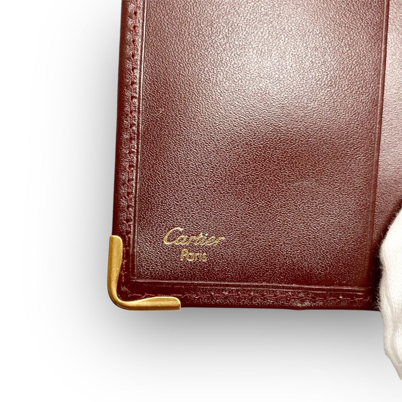 14 Cartier カルティエ 長財布 マストライン ボルドー