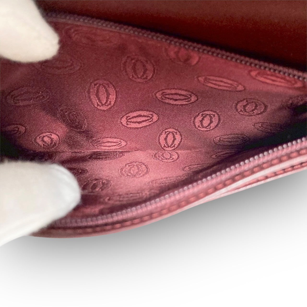 14 Cartier カルティエ 長財布 マストライン ボルドー