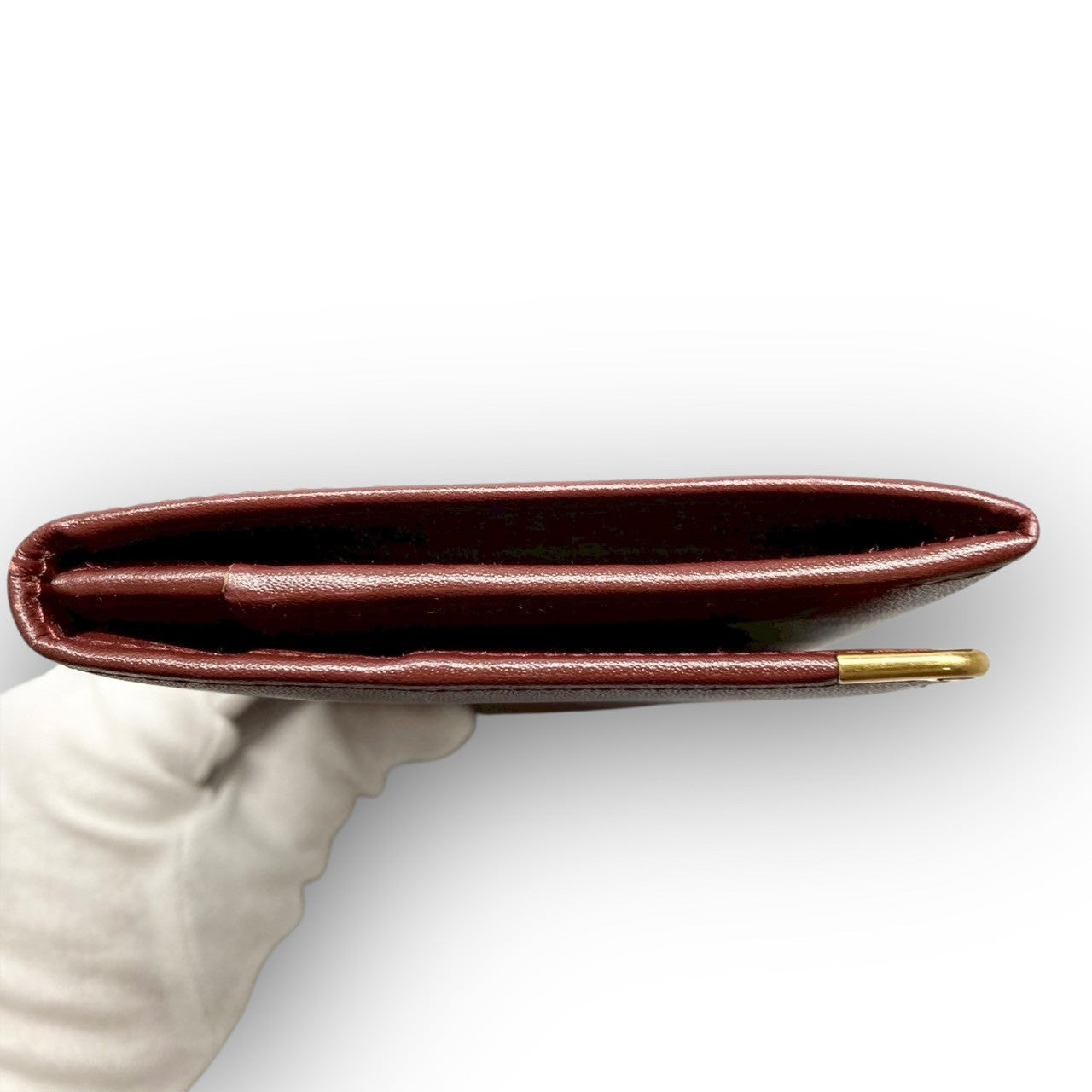 14 Cartier カルティエ 長財布 マストライン ボルドー