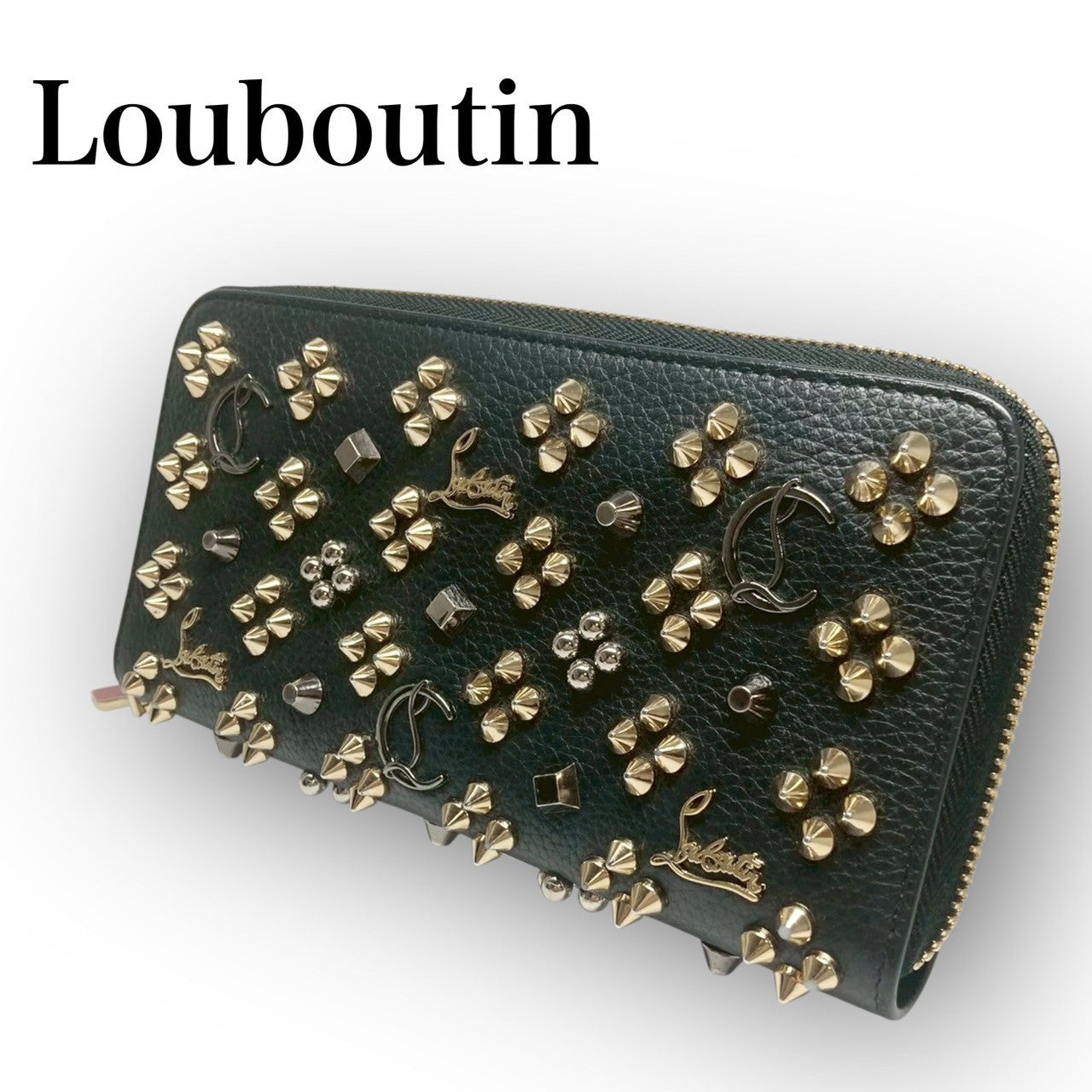 15 Louboutin ルブタン 長財布 ブラック