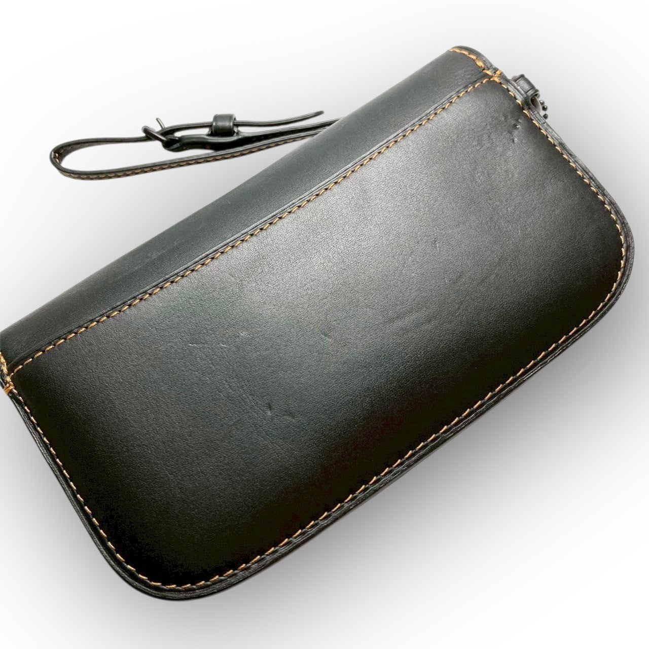 25 COACH コーチ 長財布 ポーチ型 ブラック