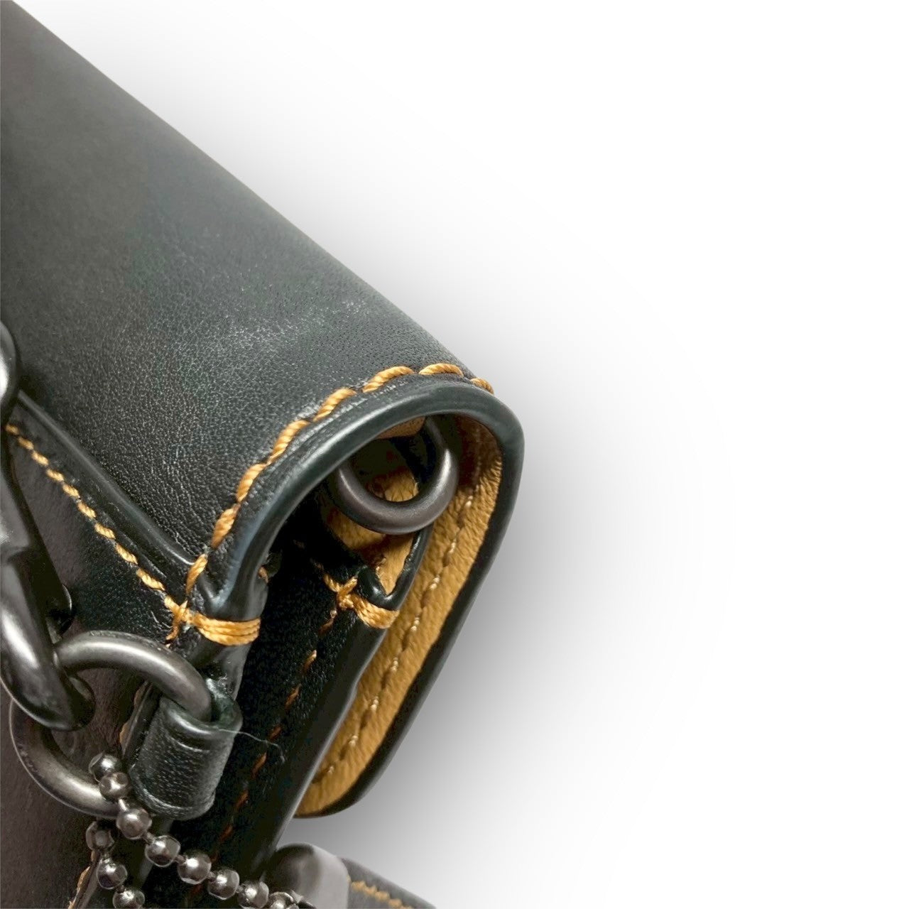 25 COACH コーチ 長財布 ポーチ型 ブラック