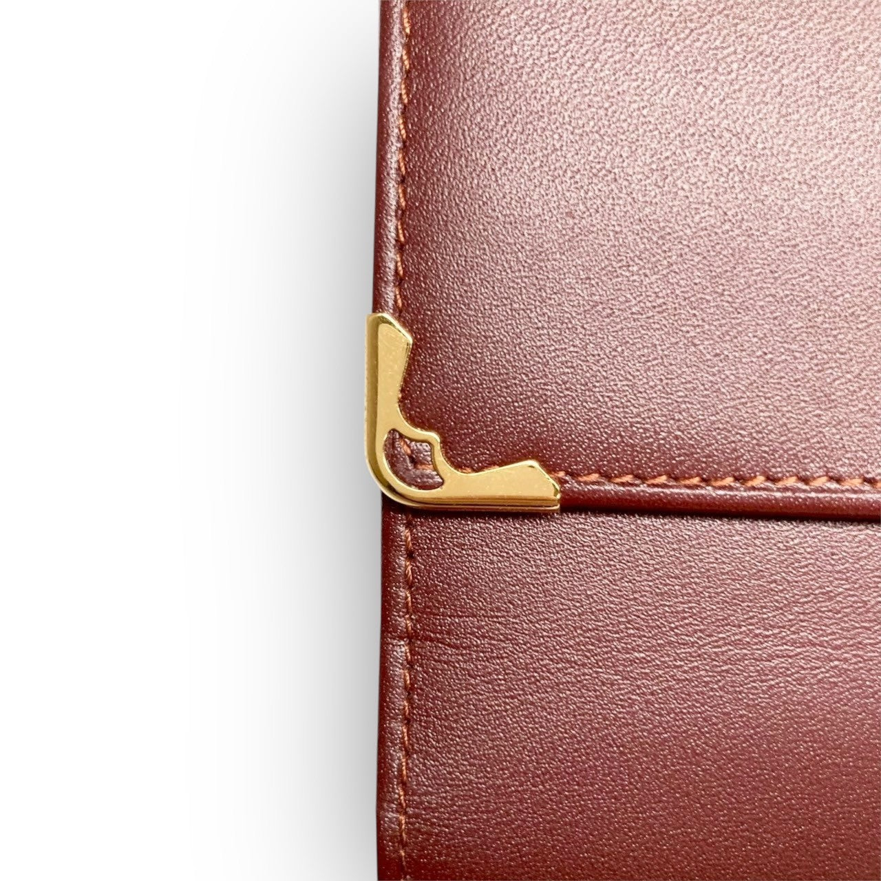29 Cartier カルティエ 三つ折り財布 レッド