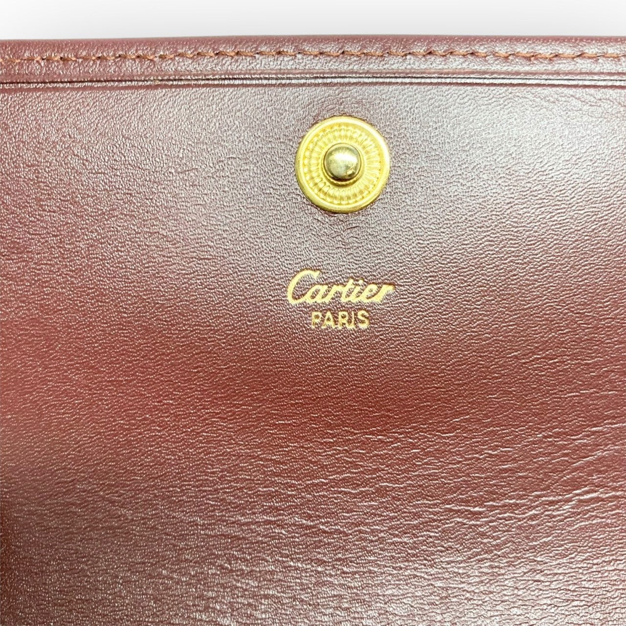 29 Cartier カルティエ 三つ折り財布 レッド