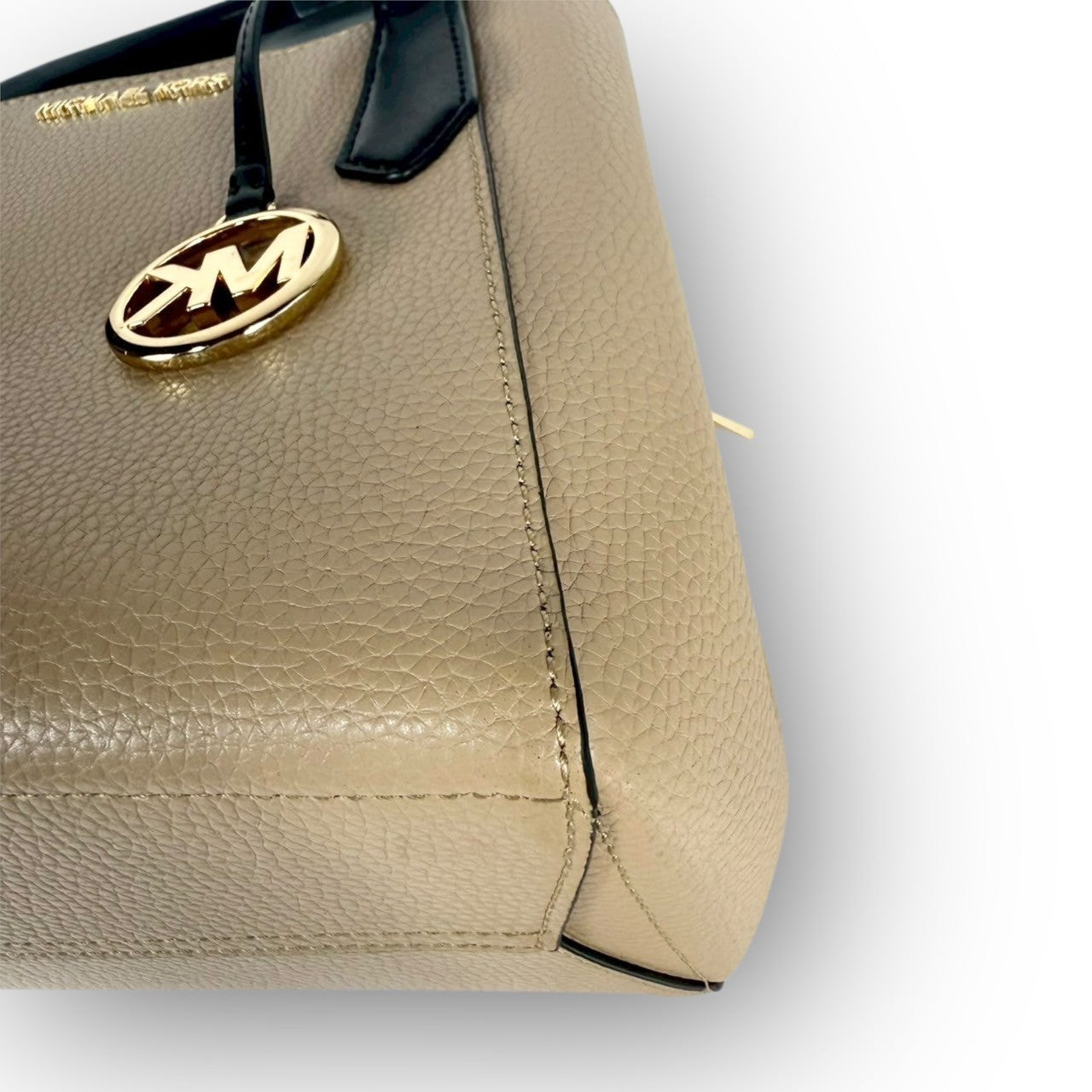 59 MICHAEL KORS マイケルコース 2Way ハンドバッグ ショルダーバッグ ベージュ×ブラック