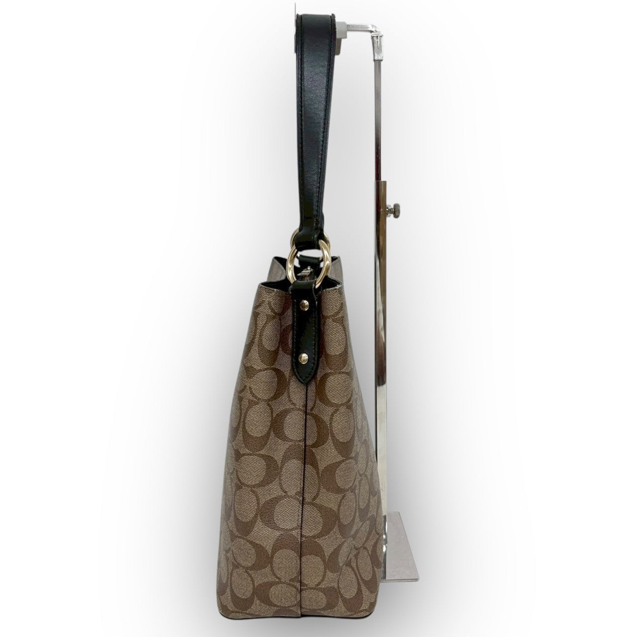 70 COACH コーチ トートバッグ シグネチャー ブラウン