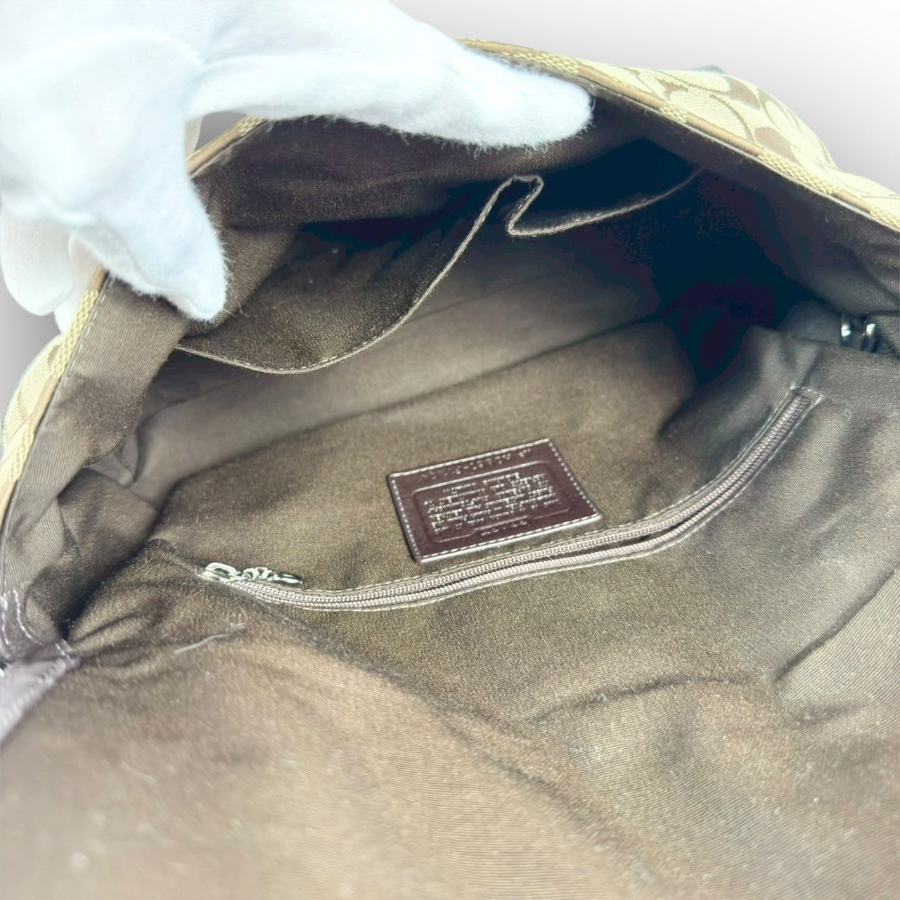 83 COACH コーチ トートバッグ シグネチャー×レザー