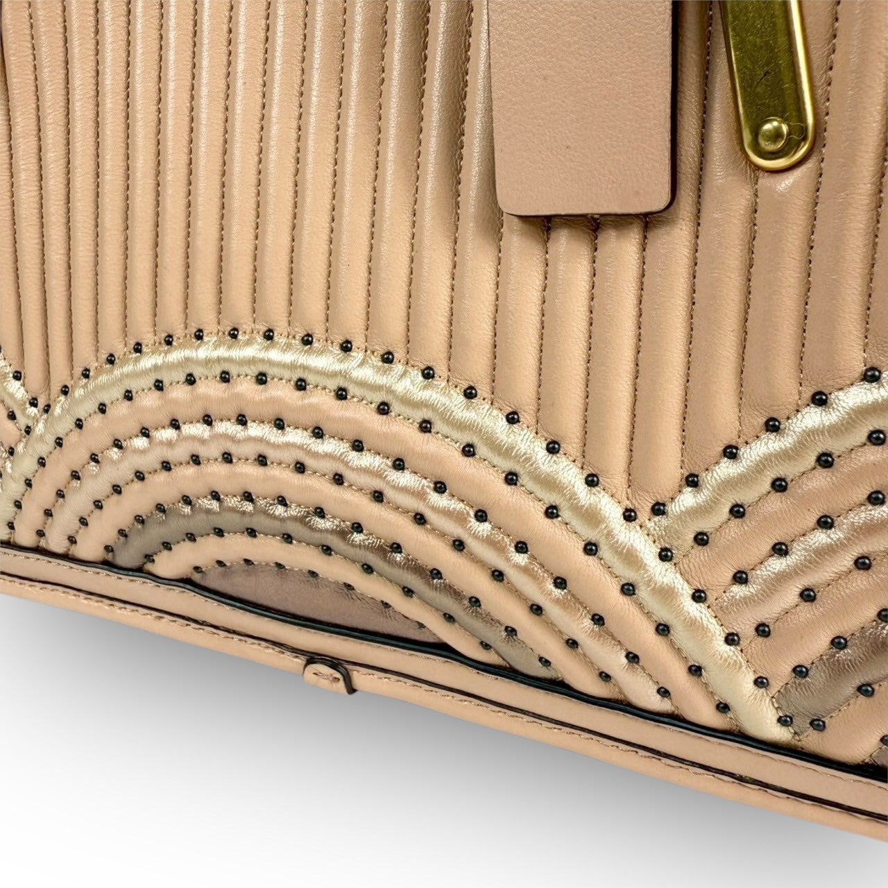 85 COACH コーチ ハンドバッグ サーモンピンク K1880 68814