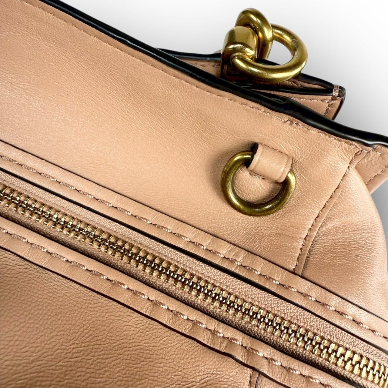 85 COACH コーチ ハンドバッグ サーモンピンク K1880 68814