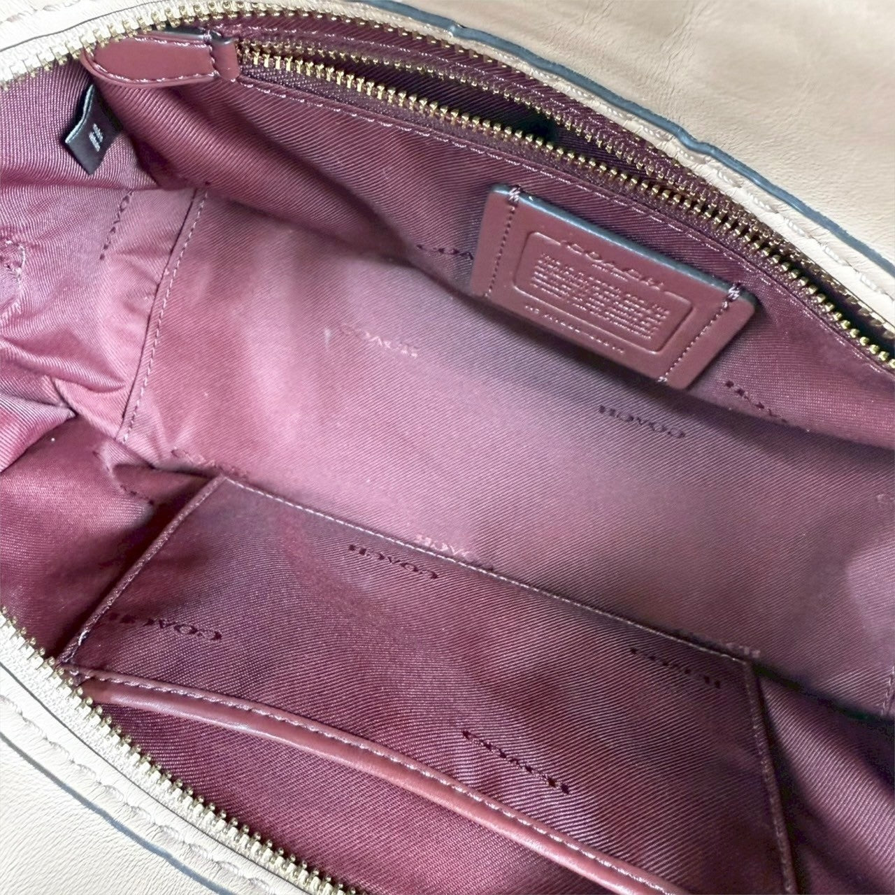 85 COACH コーチ ハンドバッグ サーモンピンク K1880 68814