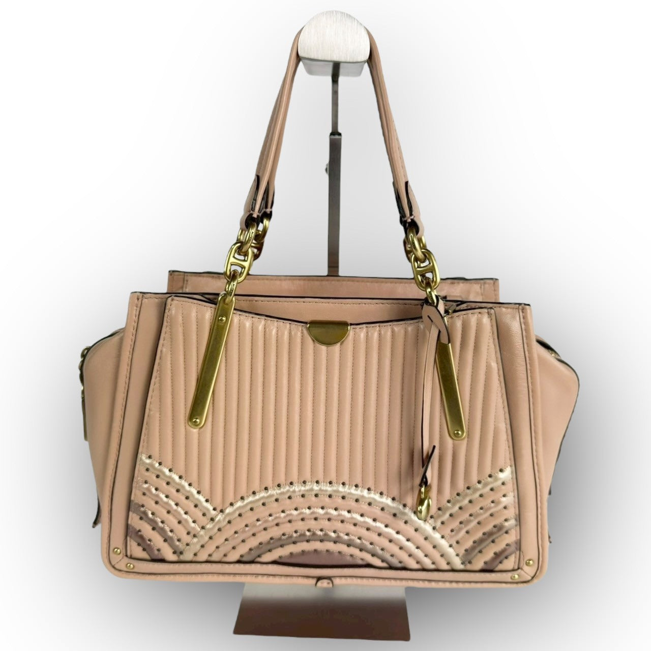 85 COACH コーチ ハンドバッグ サーモンピンク K1880 68814