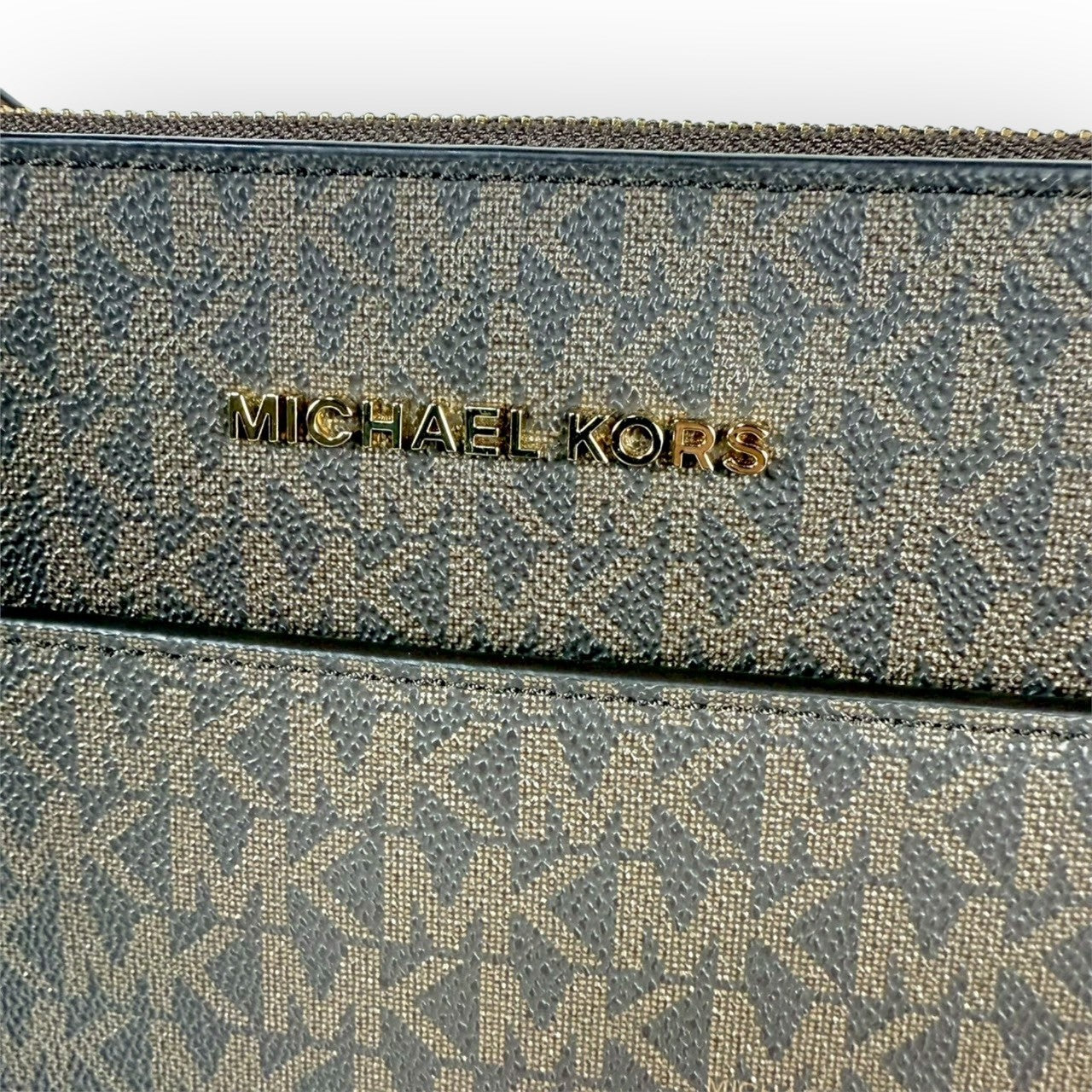 93 MICHAEL KORS マイケルコース トートバッグ MKロゴ ブラウン