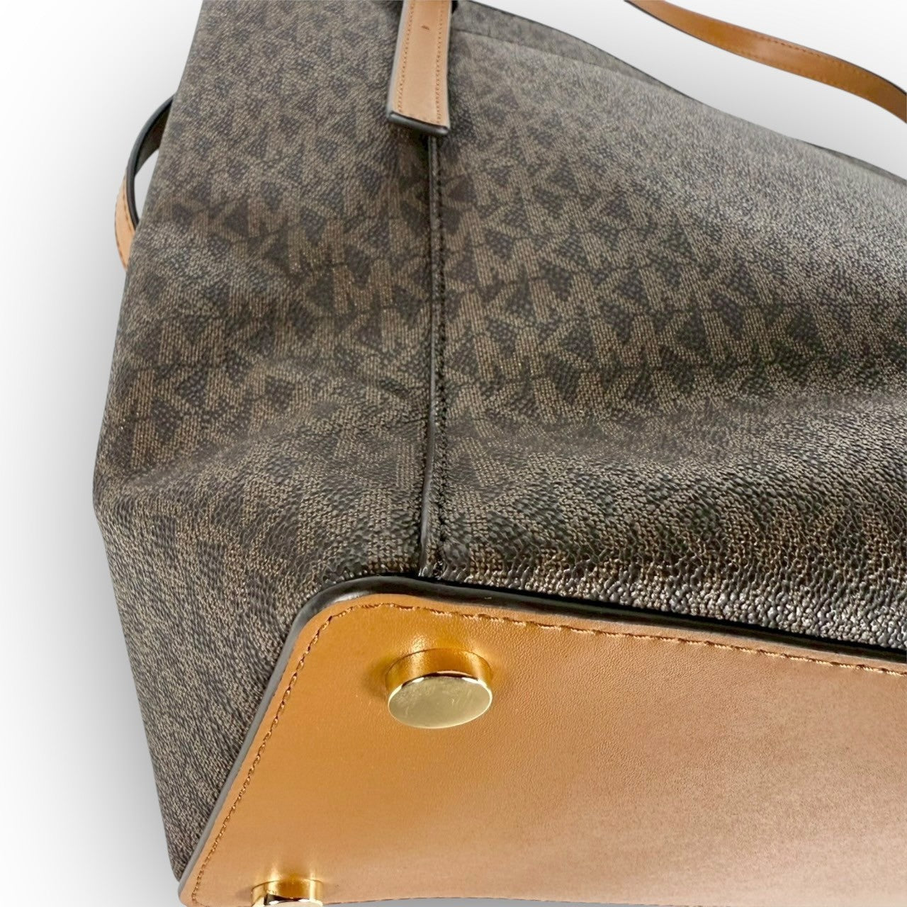 93 MICHAEL KORS マイケルコース トートバッグ MKロゴ ブラウン