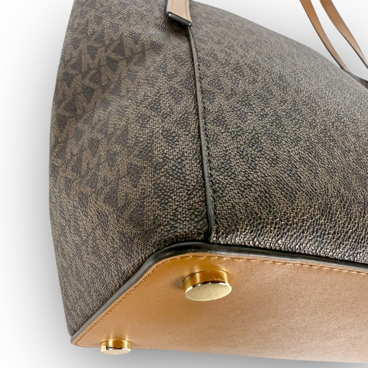 93 MICHAEL KORS マイケルコース トートバッグ MKロゴ ブラウン