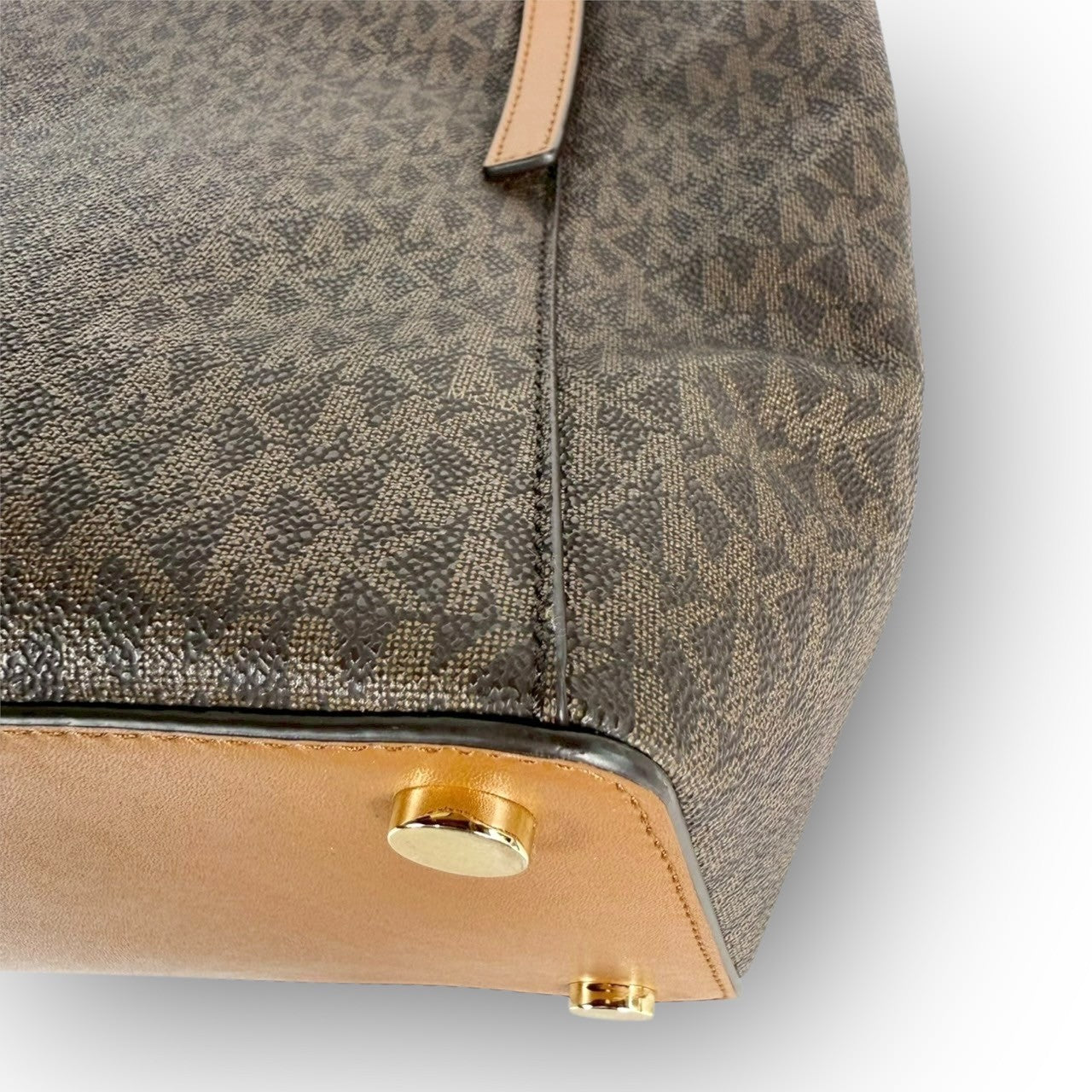 93 MICHAEL KORS マイケルコース トートバッグ MKロゴ ブラウン