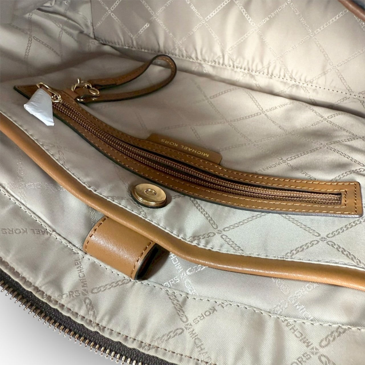 93 MICHAEL KORS マイケルコース トートバッグ MKロゴ ブラウン