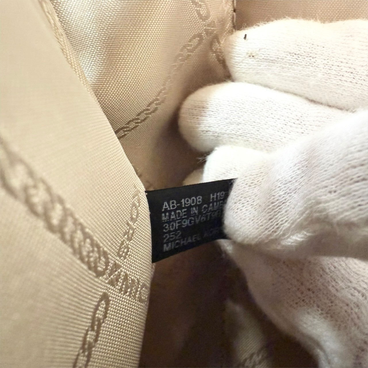 93 MICHAEL KORS マイケルコース トートバッグ MKロゴ ブラウン
