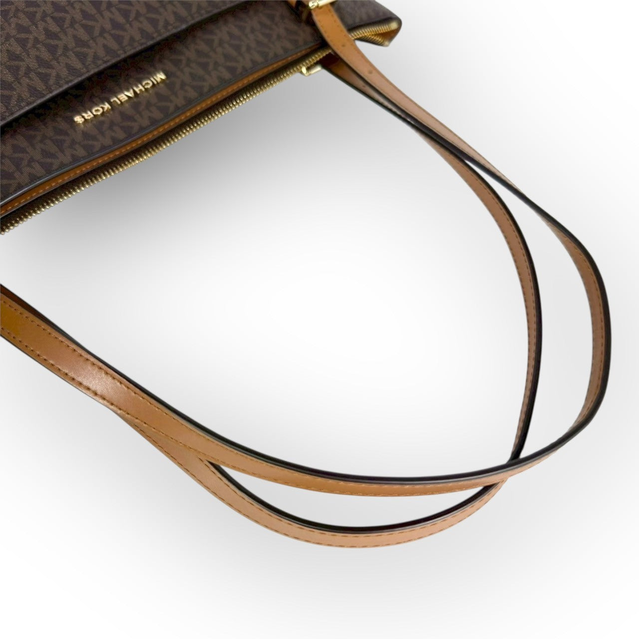 93 MICHAEL KORS マイケルコース トートバッグ MKロゴ ブラウン