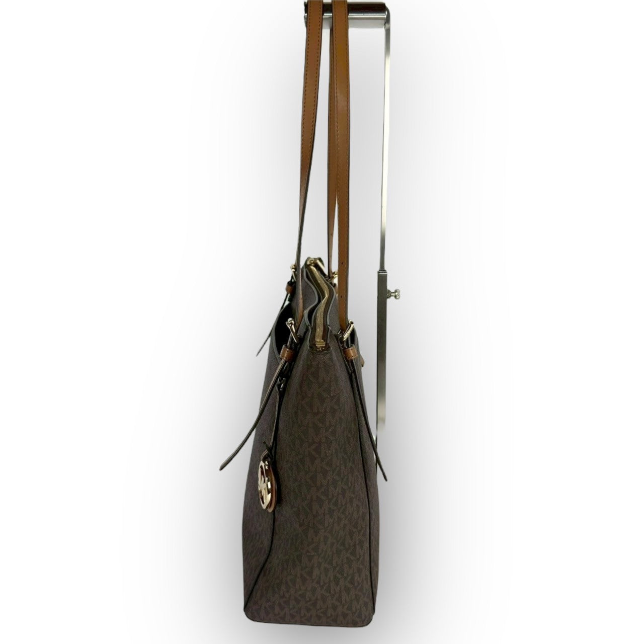 93 MICHAEL KORS マイケルコース トートバッグ MKロゴ ブラウン