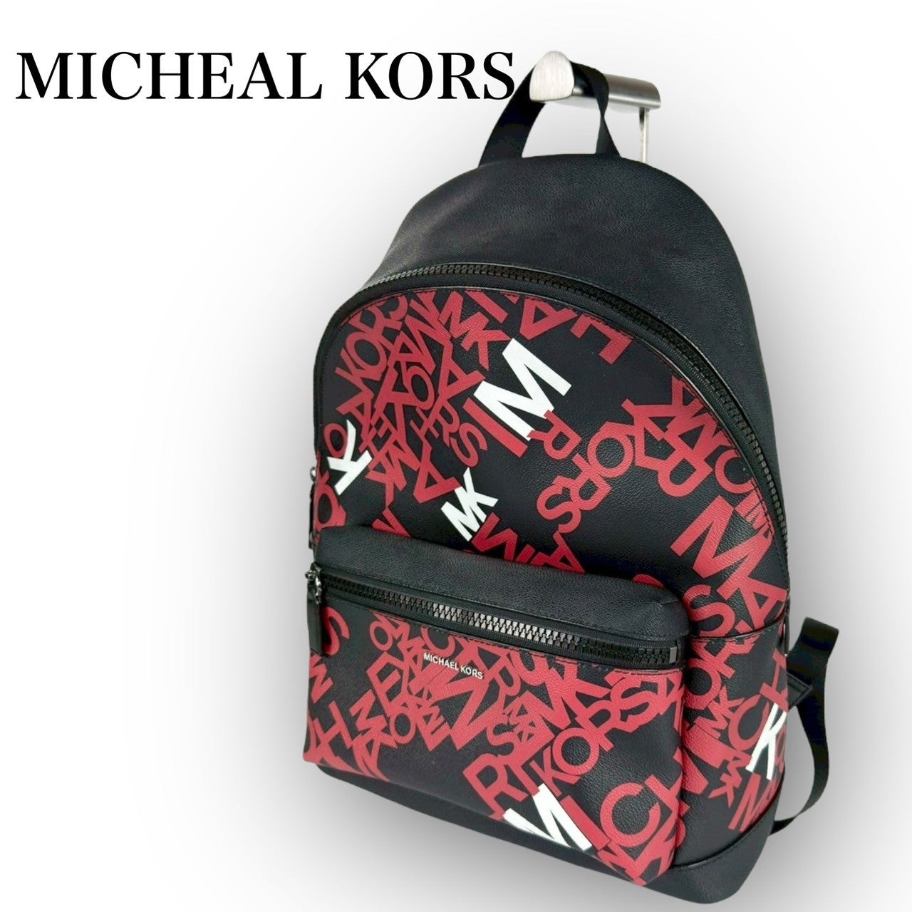 95 MICHAEL KORS マイケルコース リュック ブラック×レッド