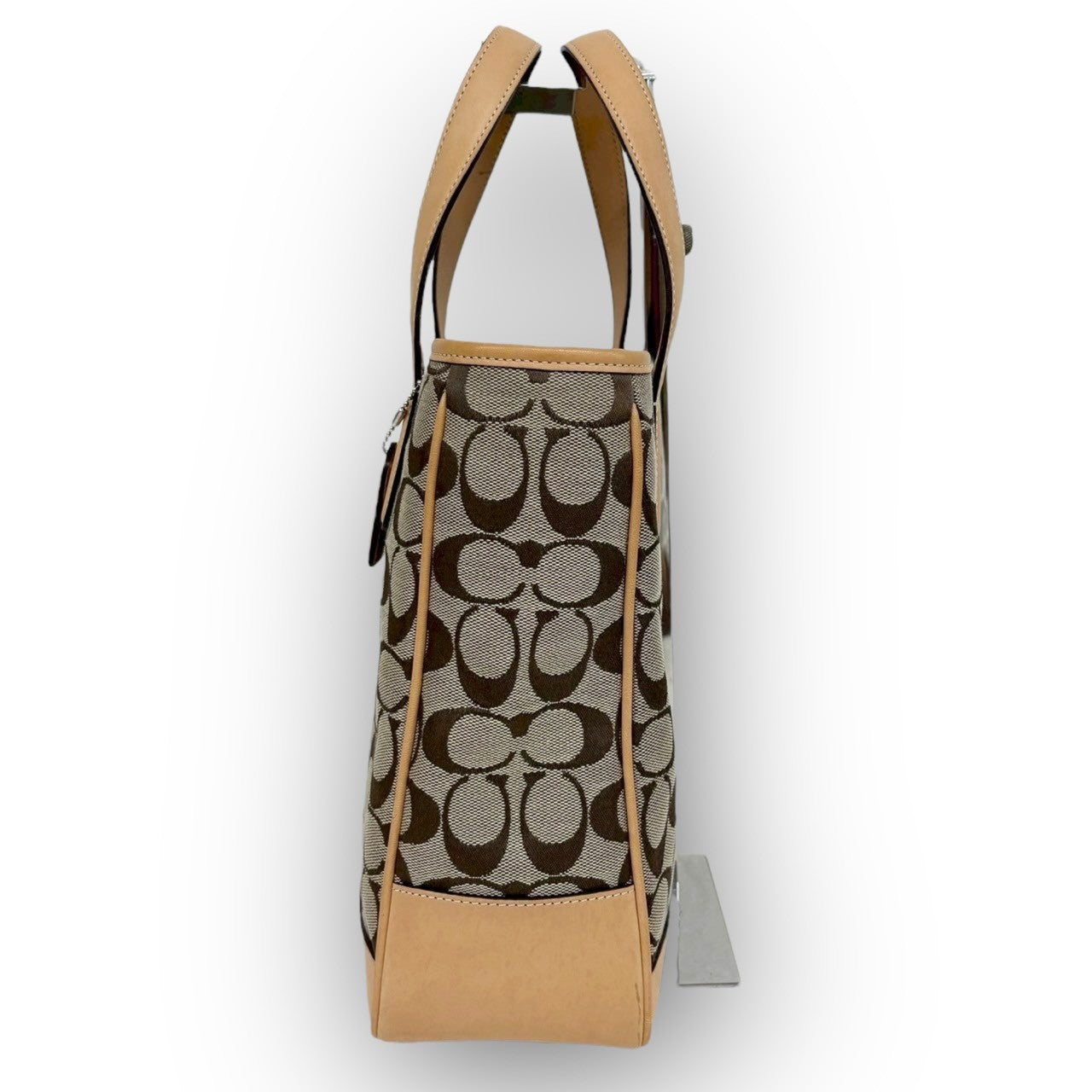 97 COACH コーチ ハンドバッグ シグネチャー ブラウン