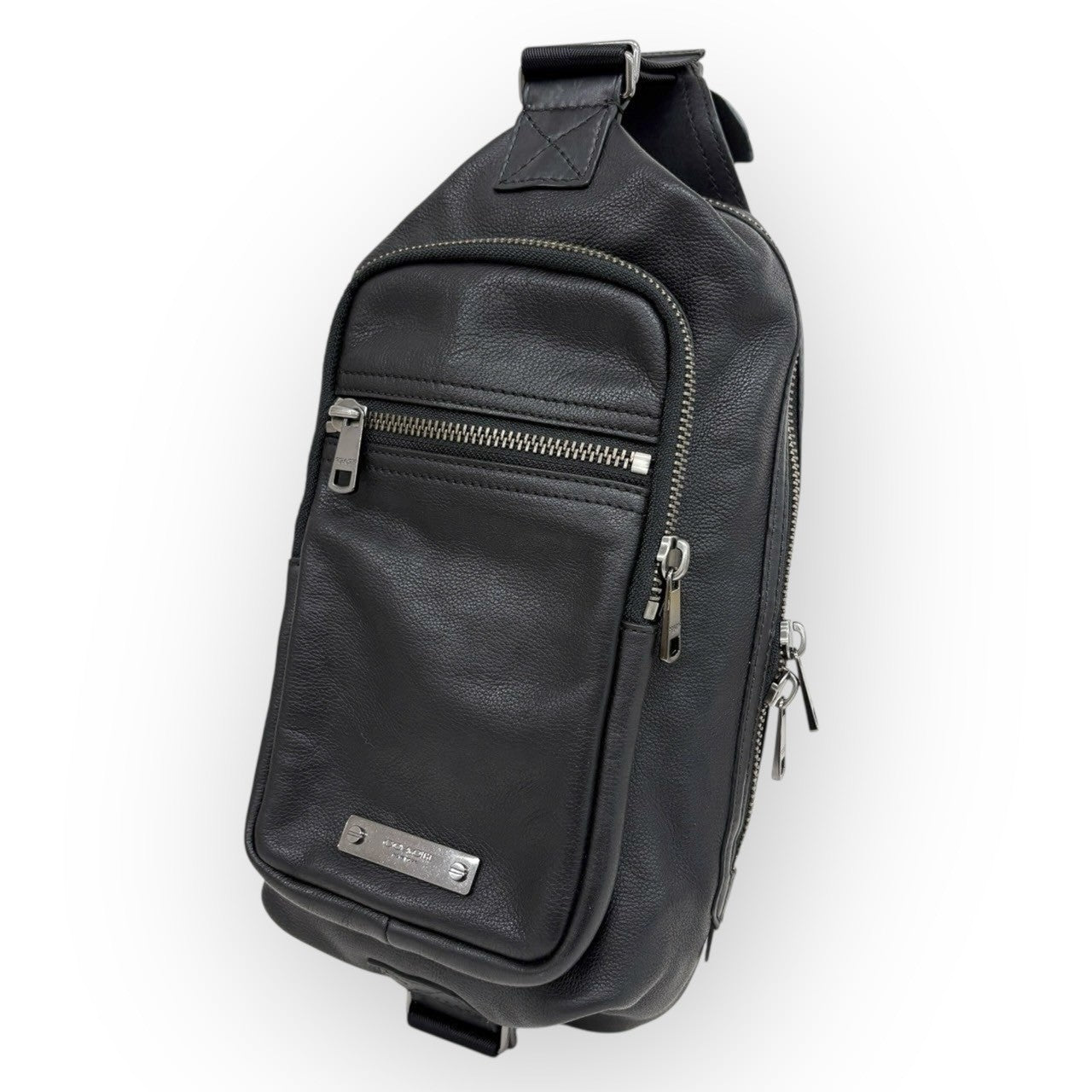 108 COACH コーチ メンズ メッセンジャー バッグ ブラック