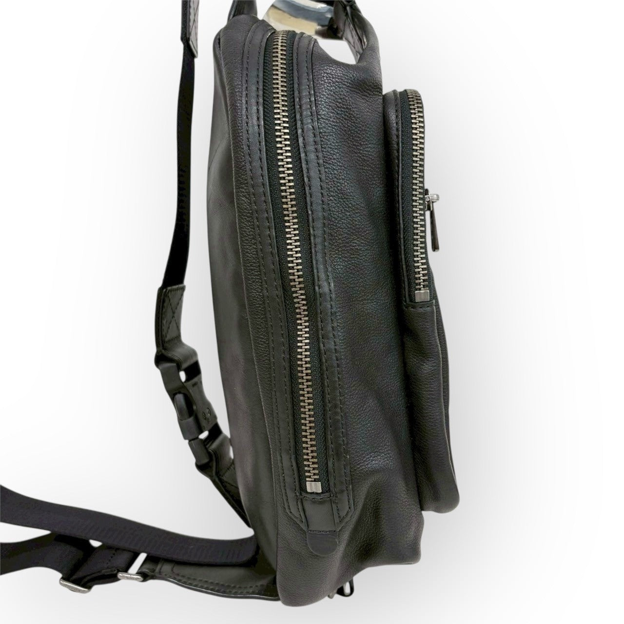 108 COACH コーチ メンズ メッセンジャー バッグ ブラック
