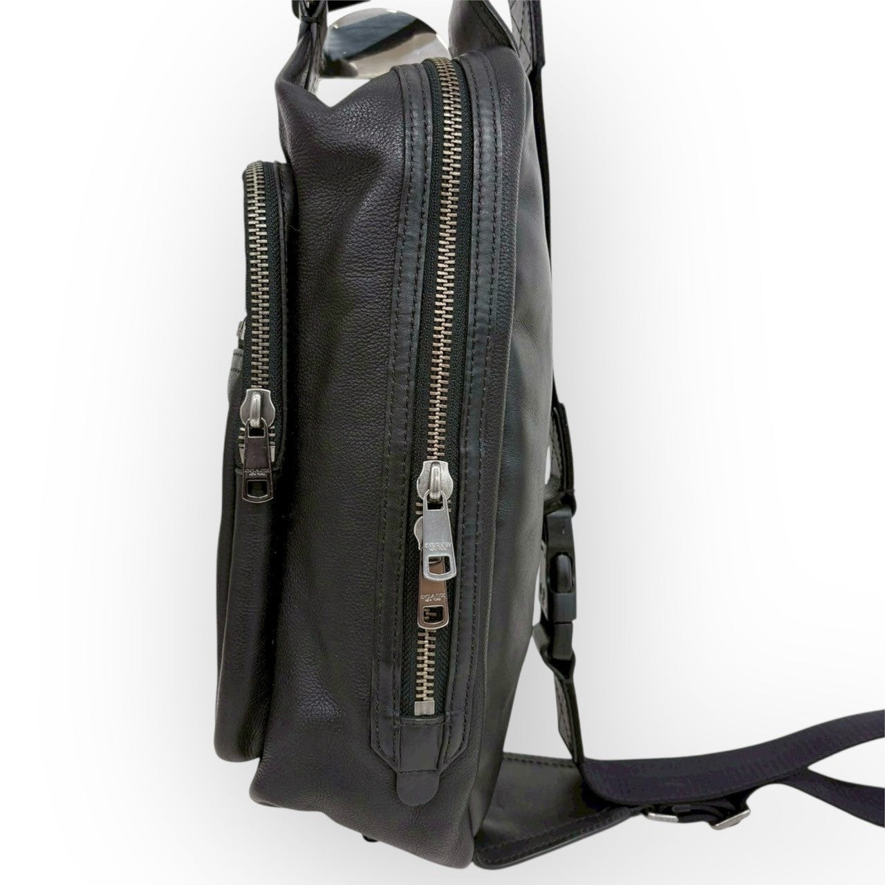 108 COACH コーチ メンズ メッセンジャー バッグ ブラック