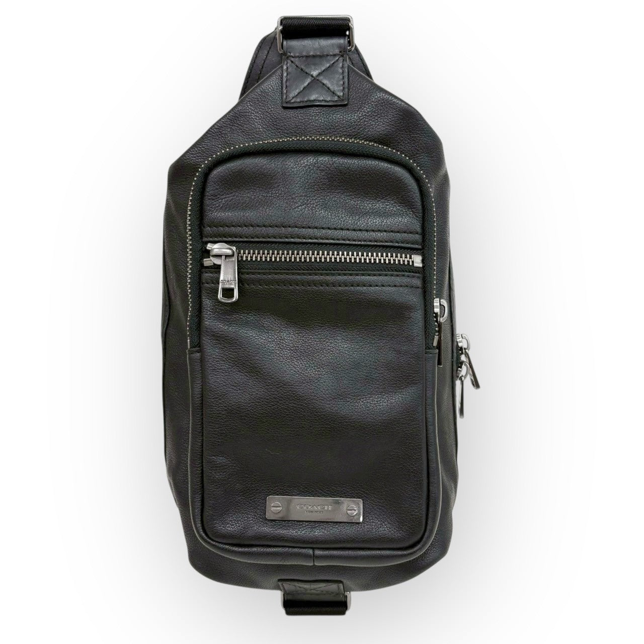 108 COACH コーチ メンズ メッセンジャー バッグ ブラック