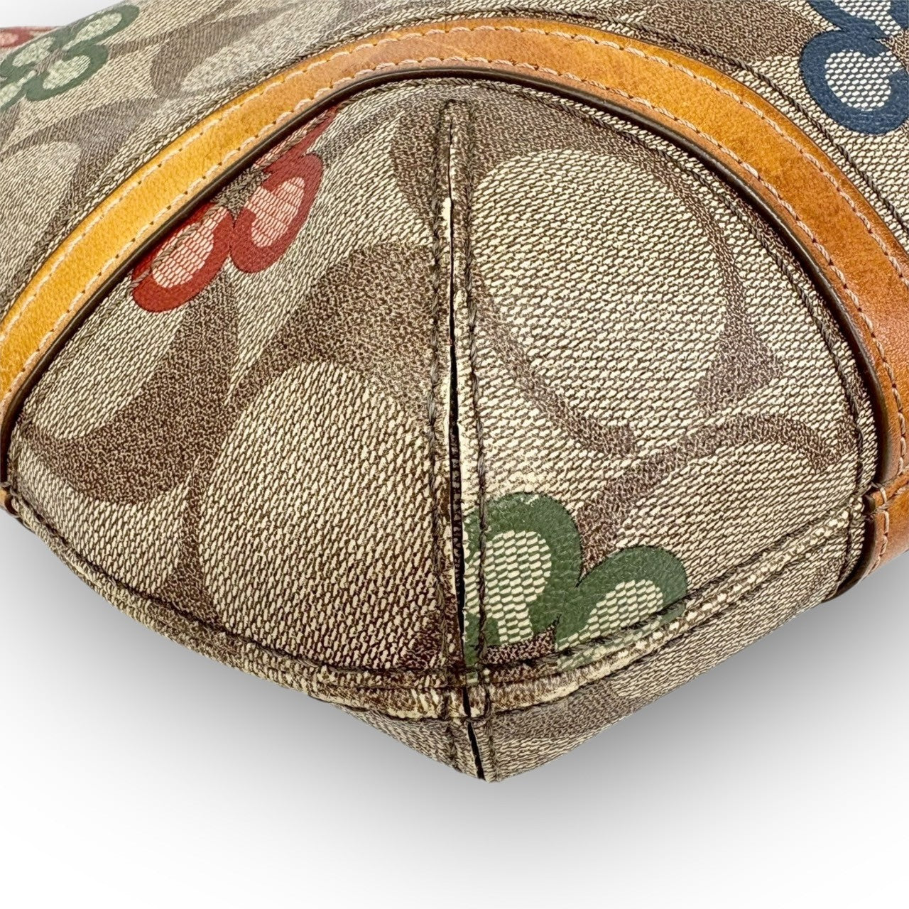 110 COACH コーチ ショルダーバッグ シグネチャー×花柄