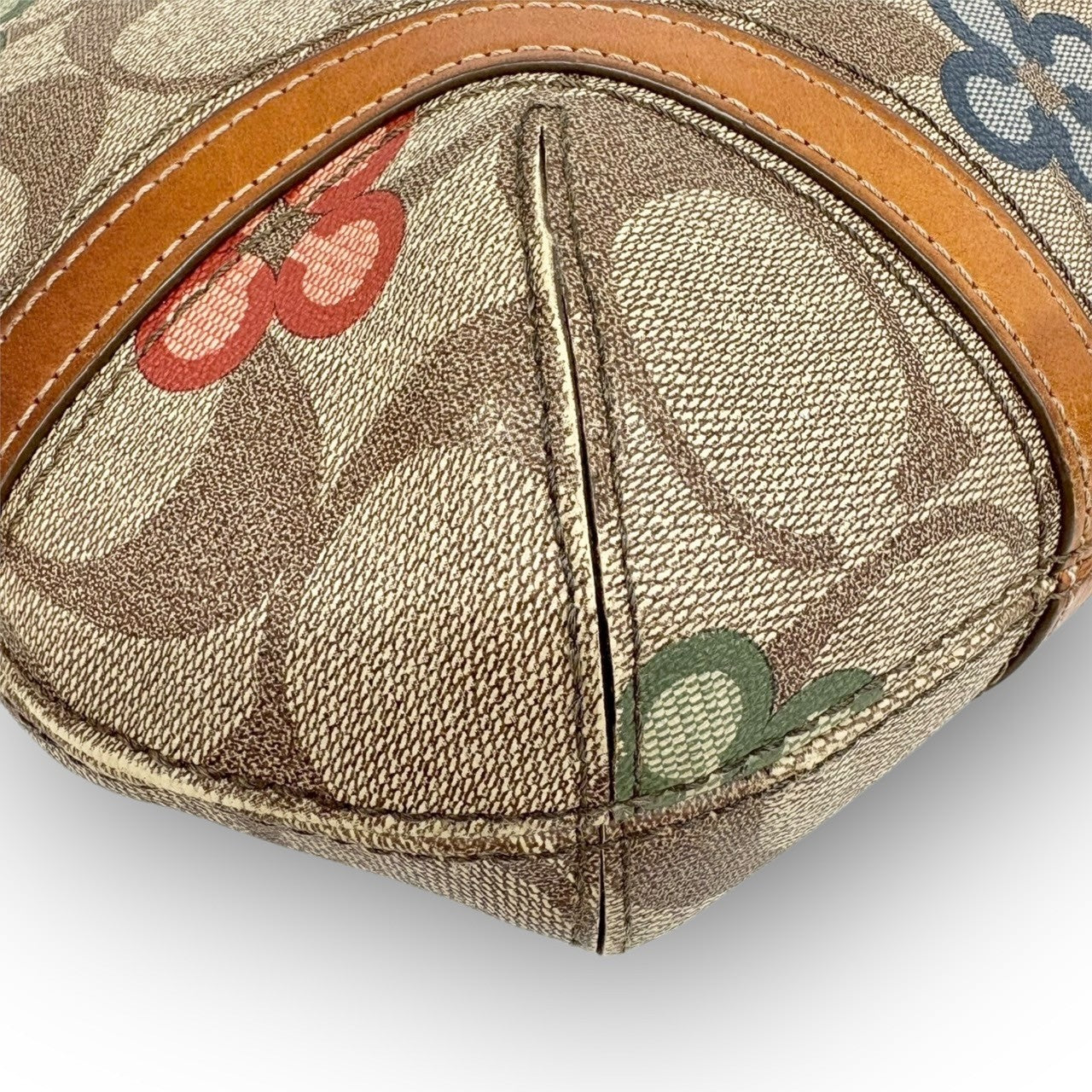 110 COACH コーチ ショルダーバッグ シグネチャー×花柄