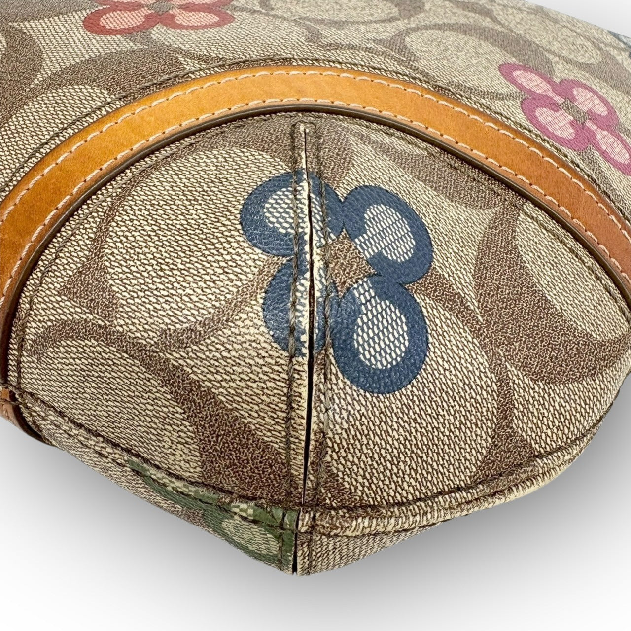 110 COACH コーチ ショルダーバッグ シグネチャー×花柄