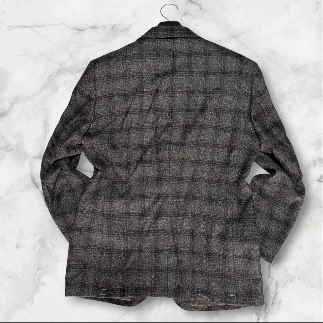 新品 BYRON バイロン ビジネススーツ AB4 グレー チェック