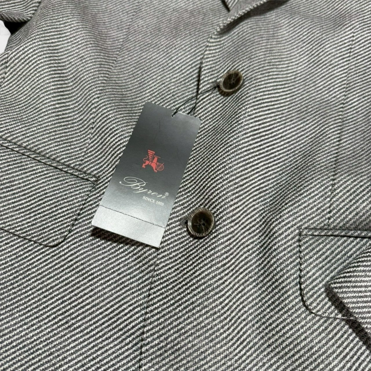 新品 BYRON バイロン スーツジャケット M グレー ビジネススーツ