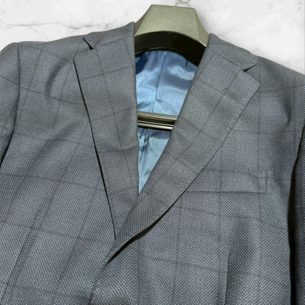 新品 GIVERDYE ジバルディ ビジネススーツ ABS ネイビー チェック