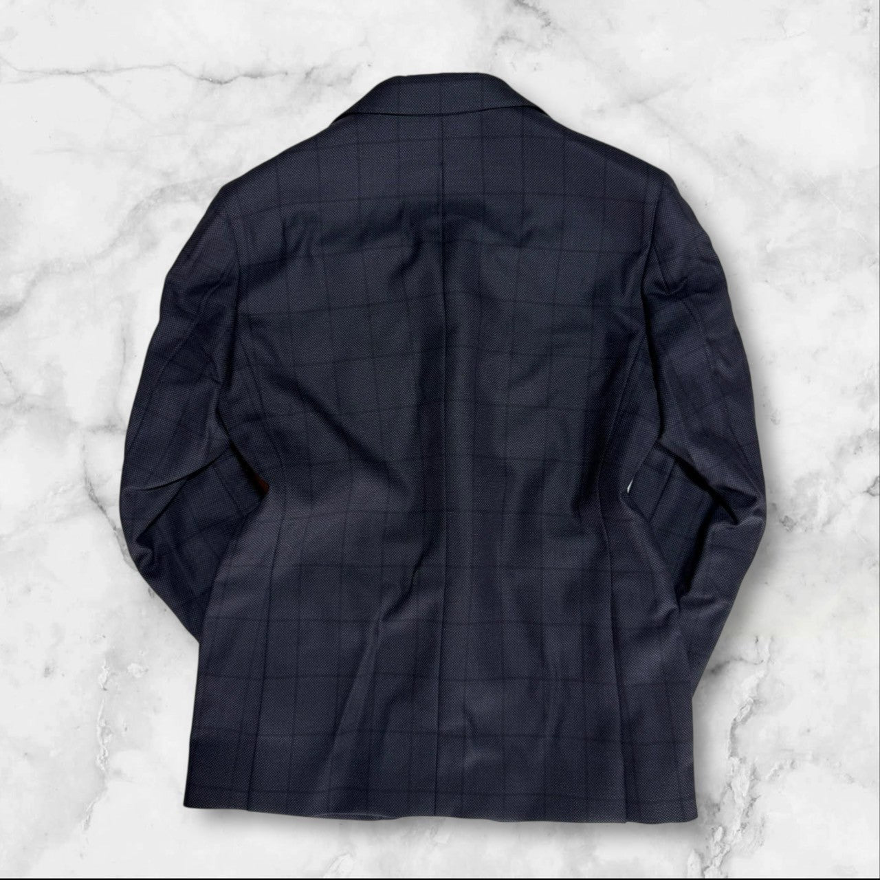 新品 GIVERDYE ジバルディ ビジネススーツ ABS ネイビー チェック